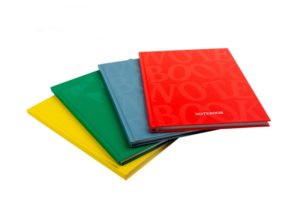 Business notebook premium A4, 96 sheets (squared scattered), Type "Pantone letters" (2 designs)