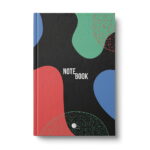 Business notebook Standart A4, 96 sheets (squared scattered), Type "Abstract notebook" (4 designs)