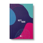 Business notebook Standart A4, 96 sheets (squared scattered), Type "Abstract notebook" (4 designs)