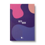 Business notebook Standart A4, 192 sheets (squared scattered),Type "Abstract botebook" (4 designs)