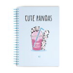 Notebook Type "Сute pandas", A5 (4 designs)