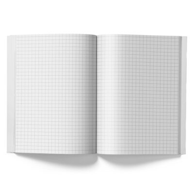 Business notebook A5, 160 sheets (squared scattered),Type "Figures" (4 designs)
