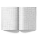 Business notebook A5, 96 sheets (squared scattered), Type "Strips" (4 designs)