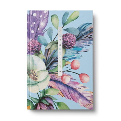 Business notebook premium A5, 96 sheets (squared in a frame),Type "Akvareliya" (4 designs)