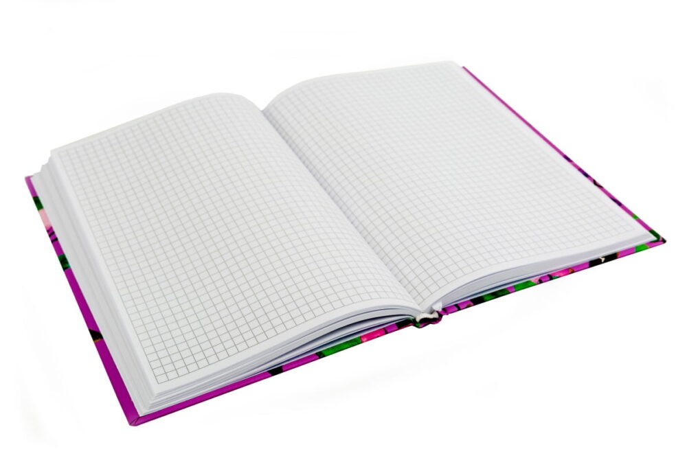 Business notebook premium A5, 96 sheets (squared in a frame),Type "Akvareliya" (4 designs)