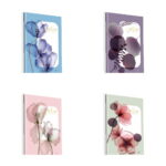 Business notebook A5, 96 sheets (squared scattered), Type "Flowers" (4 designs)