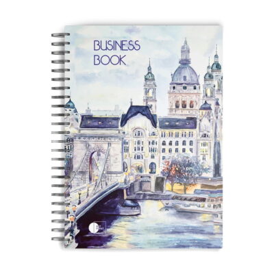 Business notebook Standard A5, 96 sheets (squared scattered), Type "Spring Standart" (4 designs)