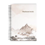 Business notebook Standard A5, 96 sheets (squared scattered), Type "Spring Standart" (4 designs)