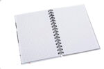 Business notebook Premium A5, 96 sheets (squared in a frame), Type "Spring Premium" (4 designs)