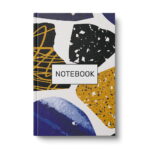 Business notebook A5, 96 sheets (squared scattered),Type "Stone" (4 designs)