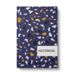 Business notebook A5, 96 sheets (squared scattered),Type "Stone" (4 designs)