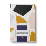 Business notebook A5, 96 sheets (squared scattered),Type "Stone" (4 designs)