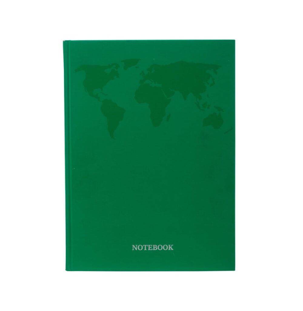 Business notebook premium A4, 96 sheets (squared in a frame),Type "Pantone continents" (2 designs)